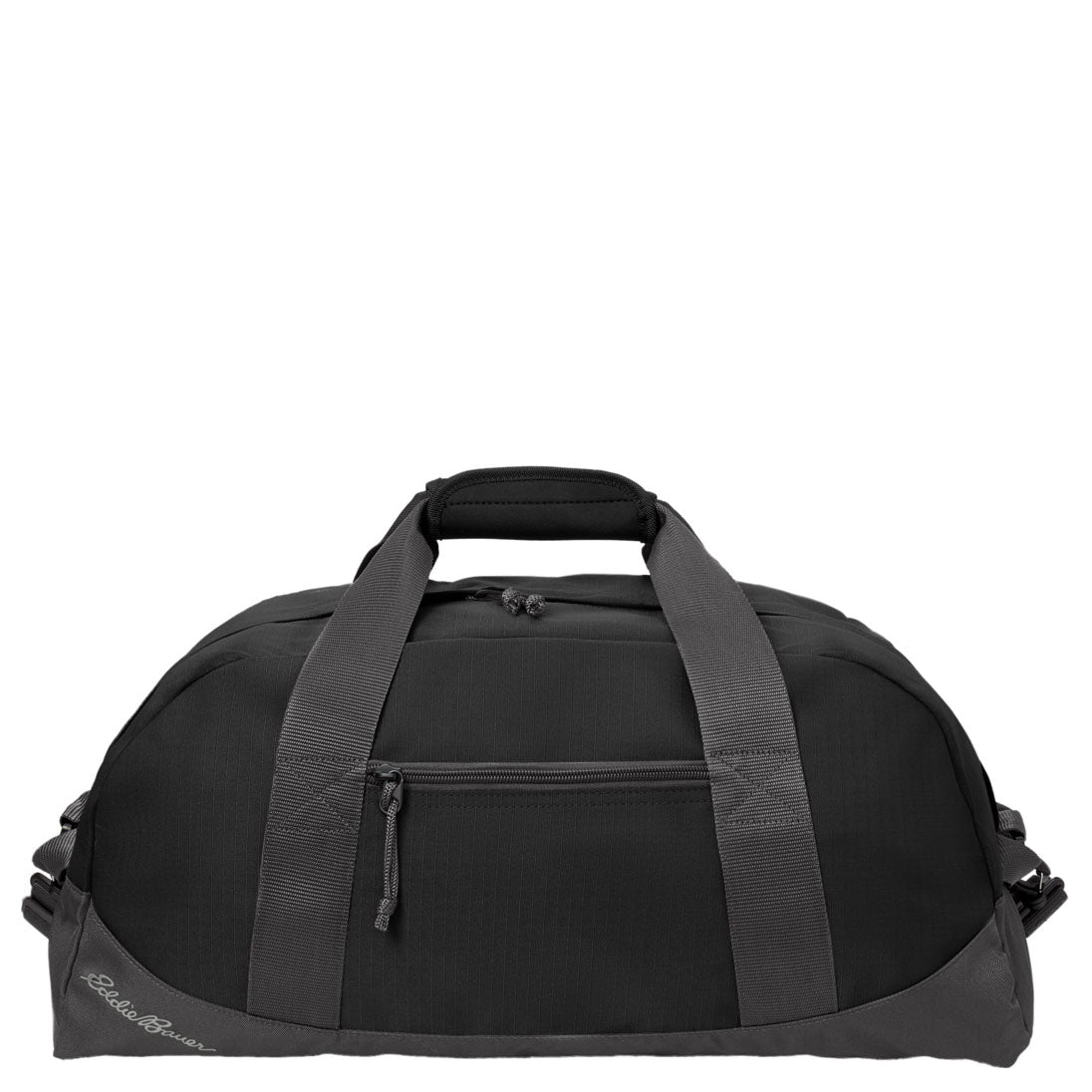 Eddie Bauer® Medium Ripstop Duffel. EB900 (Black/ Grey Steel)