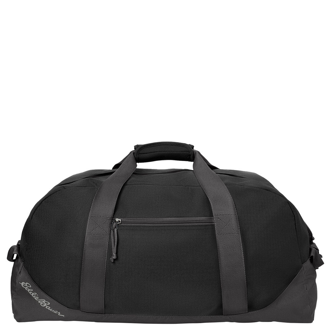 Eddie Bauer® Large Ripstop Duffel. EB901 (Black/ Grey Steel)