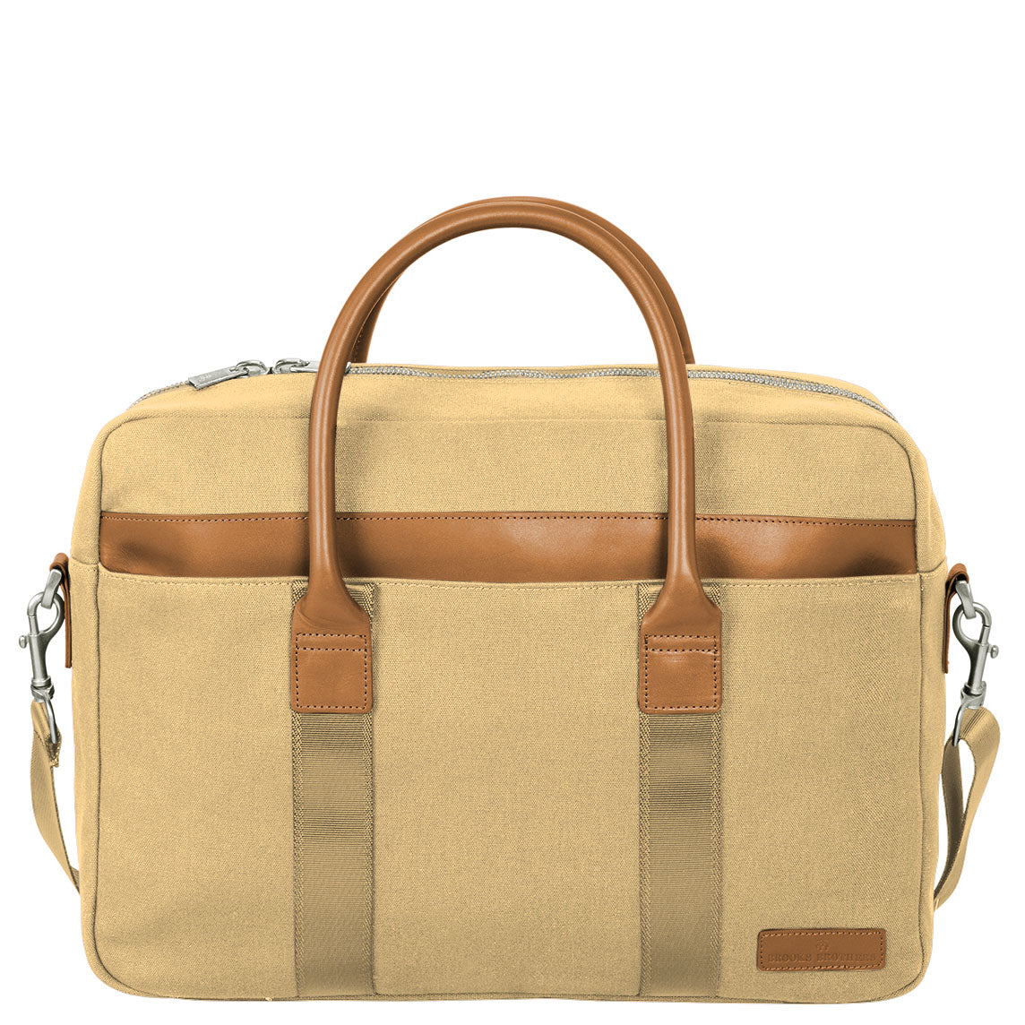 Brooks Brothers® Wells Briefcase BB18830 (Ledger Khaki)