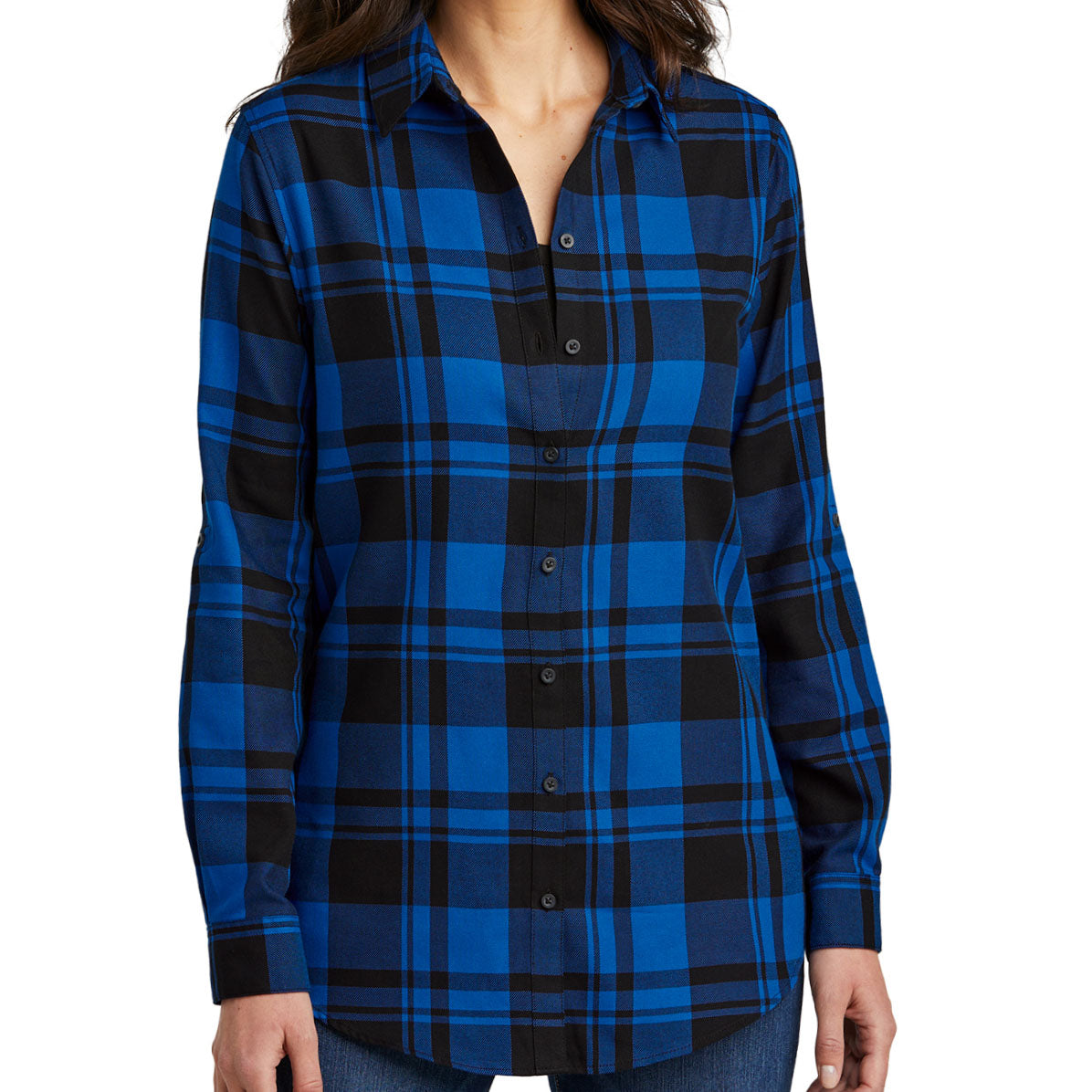 Port Authority Ladies Plaid Flannel Tunic . LW668