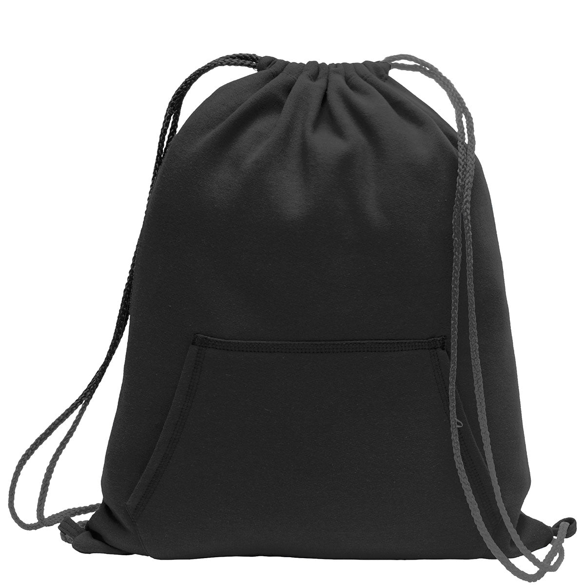 Port & Company® Core Fleece Sweatshirt Cinch Pack. BG614 (Jet Black)