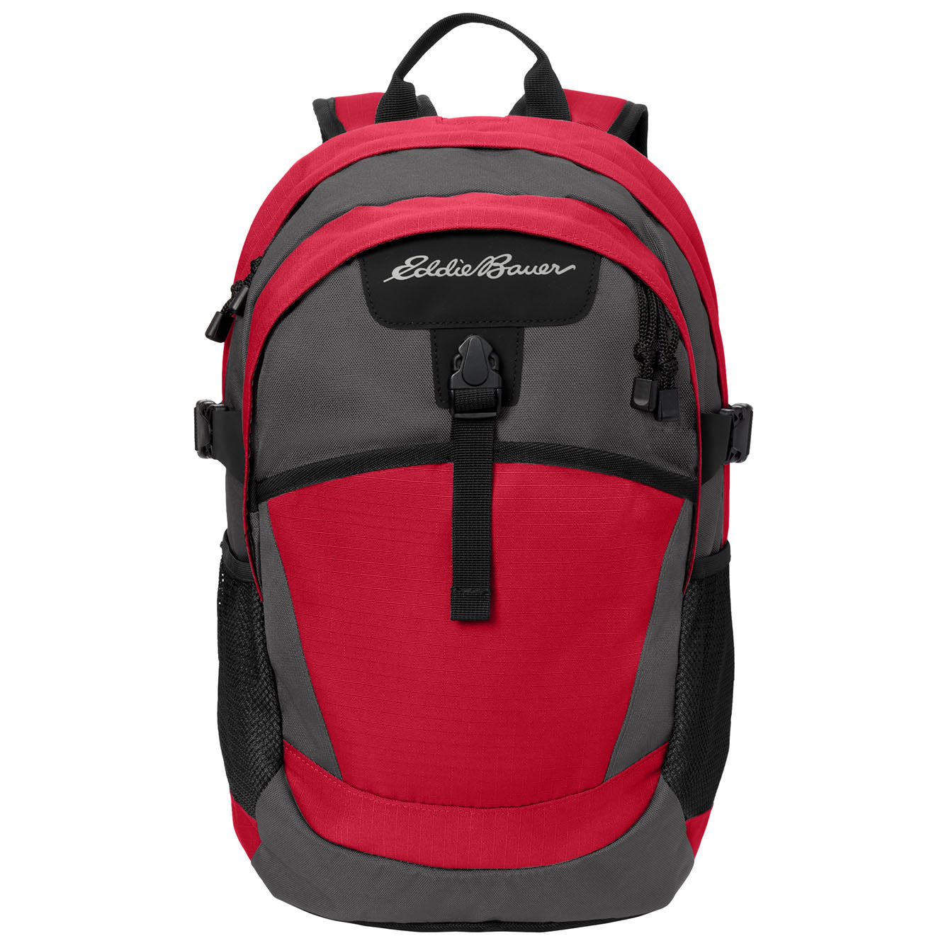 Eddie Bauer® Ripstop Backpack. EB910 (Radish/ Grey Steel)