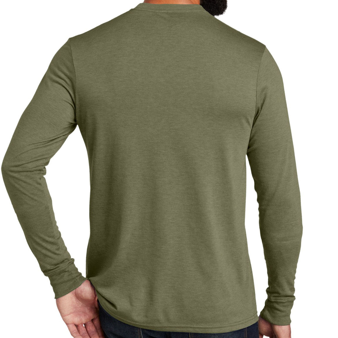 Allmade ® Unisex Tri-Blend Long Sleeve Tee AL6004 (Olive You Green)