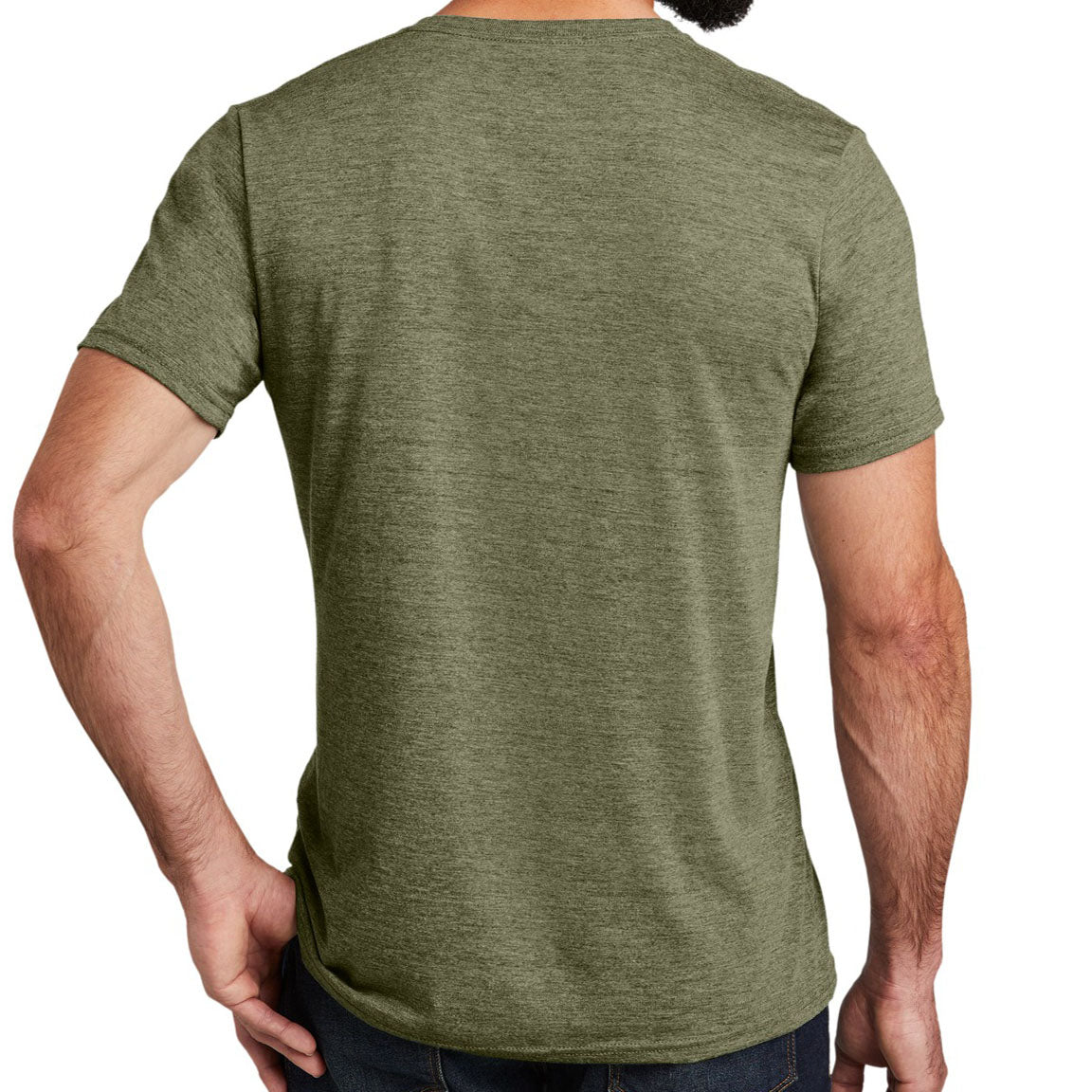 Allmade ® Unisex Tri-Blend V-Neck Tee AL2014 (Olive You Green)