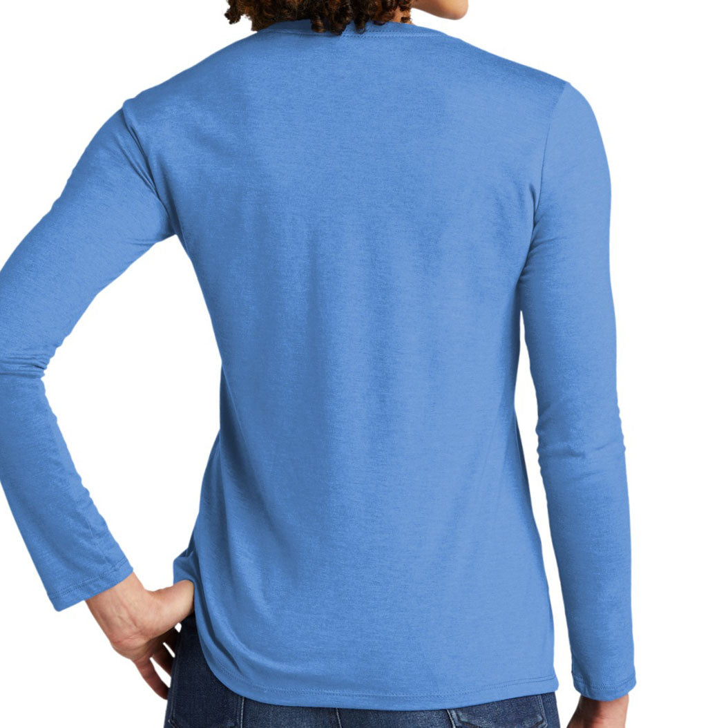 Allmade ® Women's Tri-Blend Long Sleeve Tee AL6008 (Azure Blue)