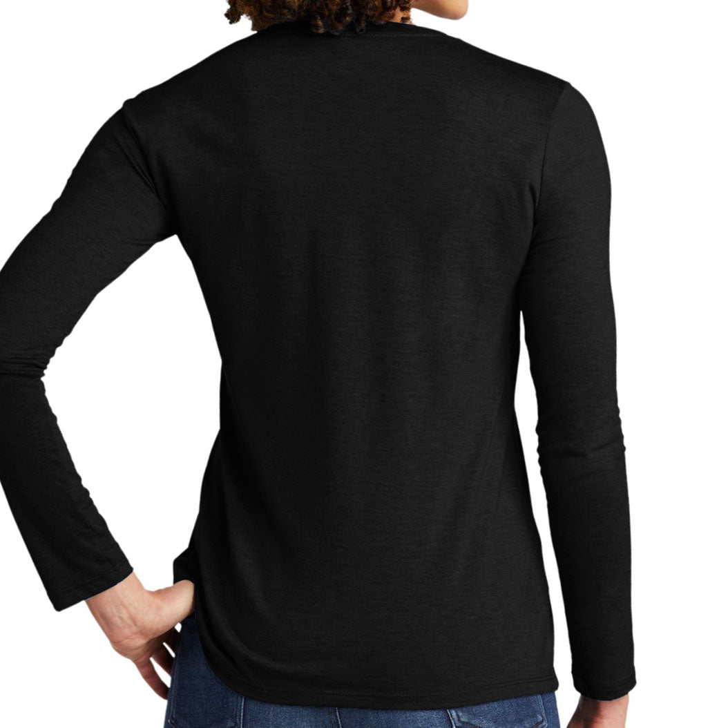 Allmade ® Women's Tri-Blend Long Sleeve Tee AL6008 (Space Black)