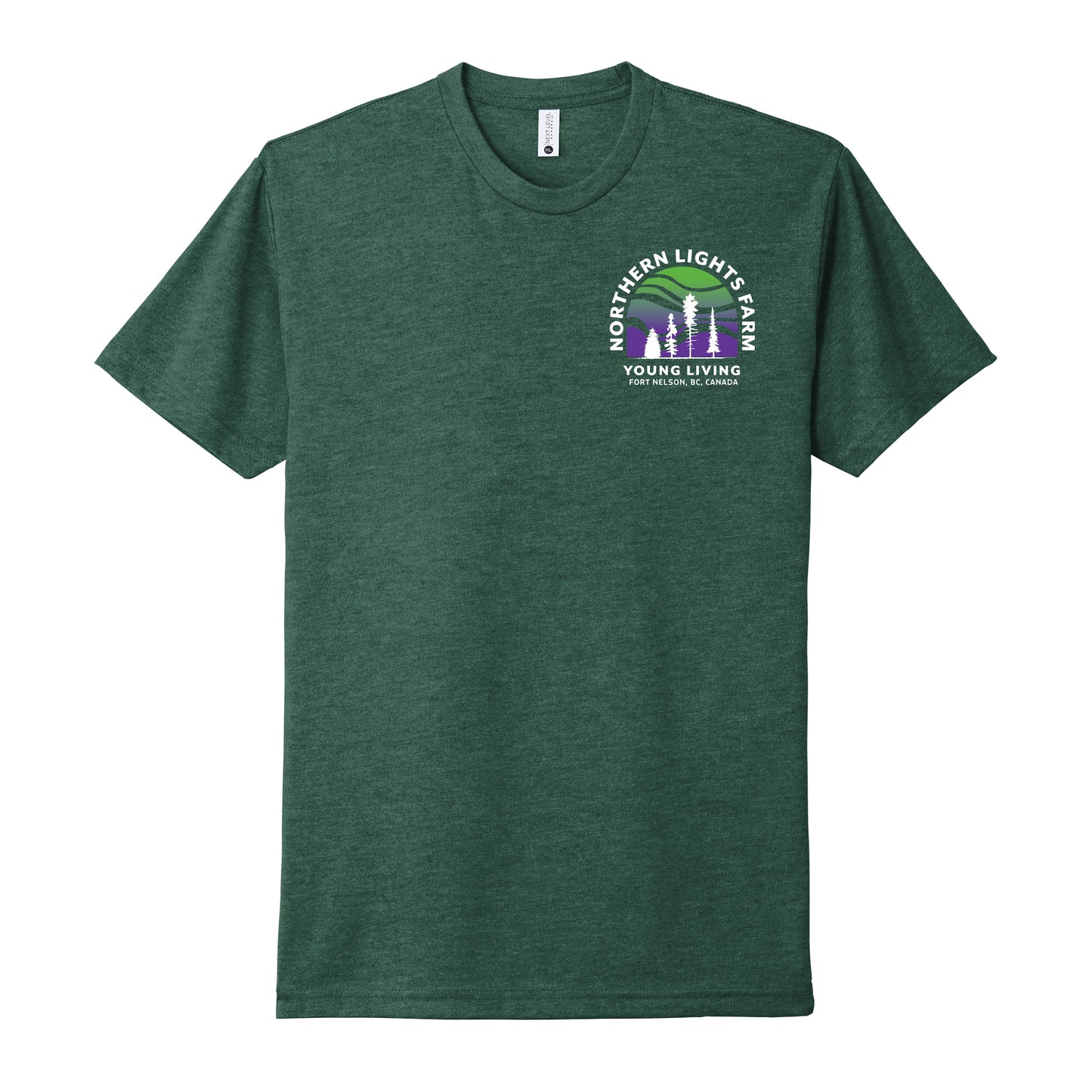 Northern Lights | Heather T-Shirts (Front & Back Logo)