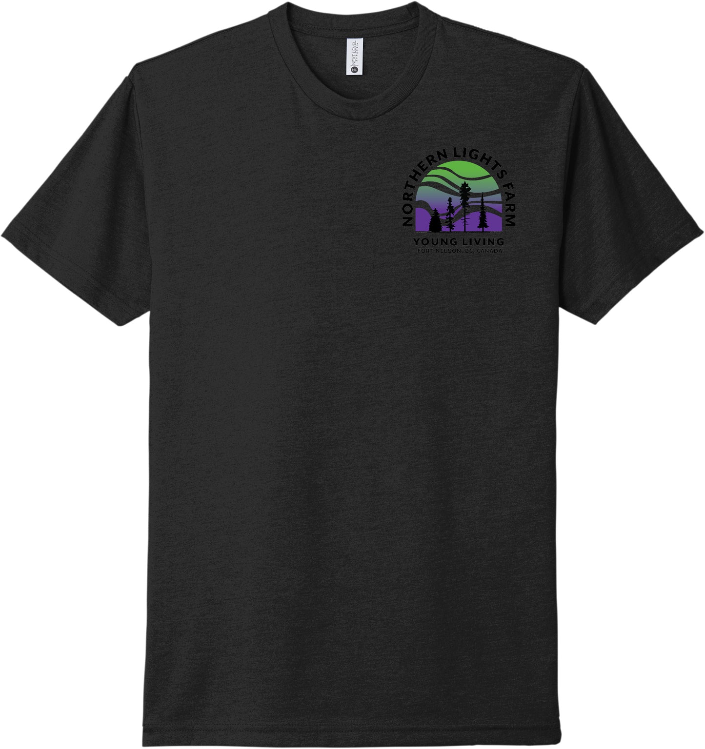 Northern Lights | Heather T-Shirts (Front & Back Logo)
