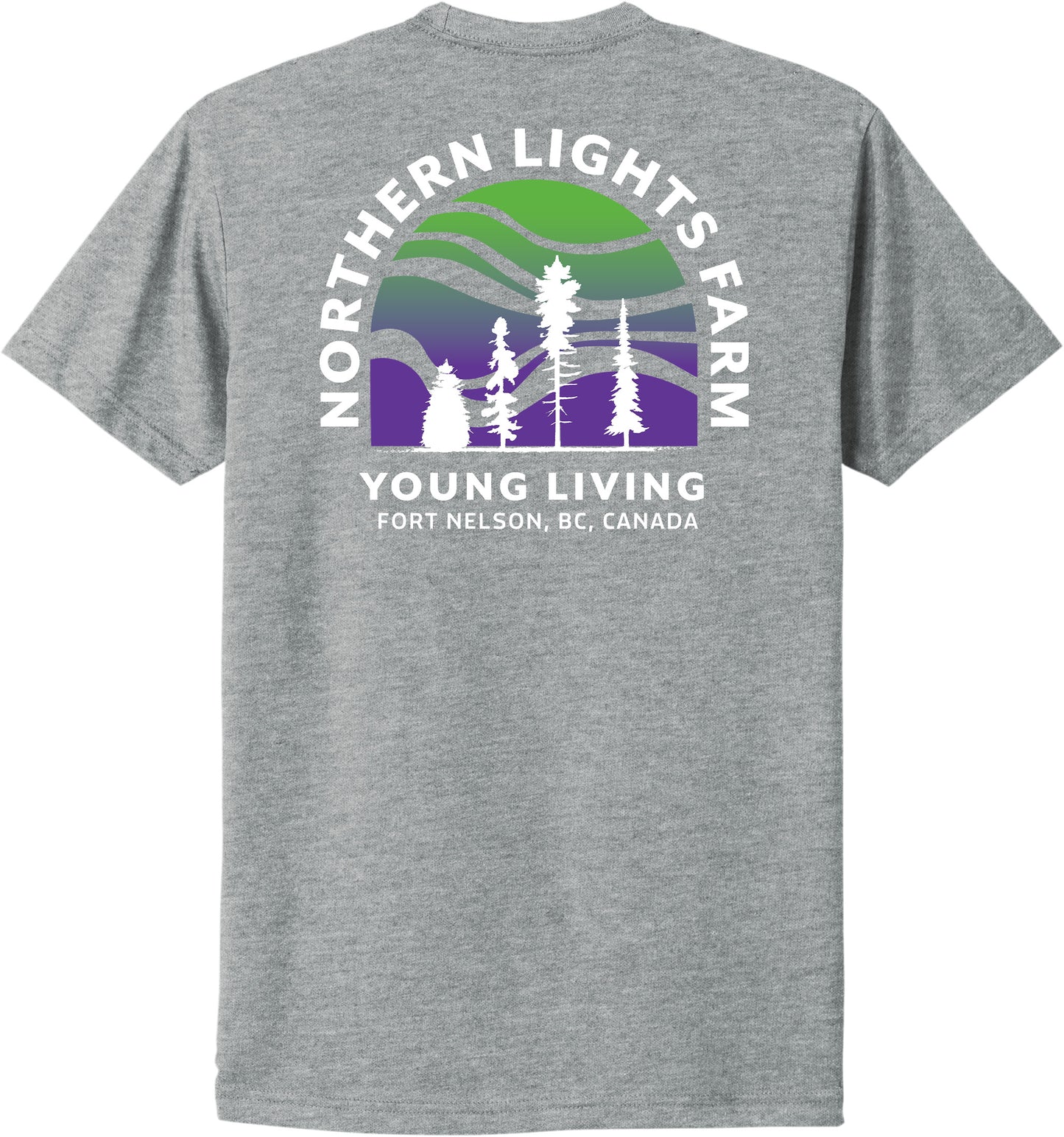 Northern Lights | Heather T-Shirts (Front & Back Logo)