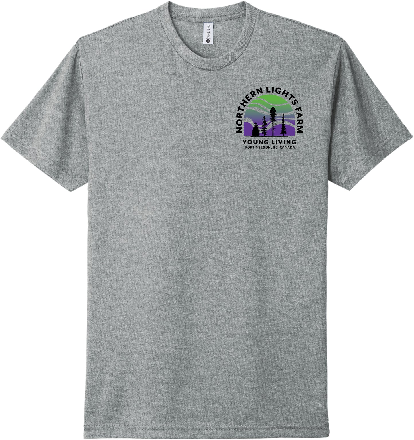 Northern Lights | Heather T-Shirts (Front & Back Logo)