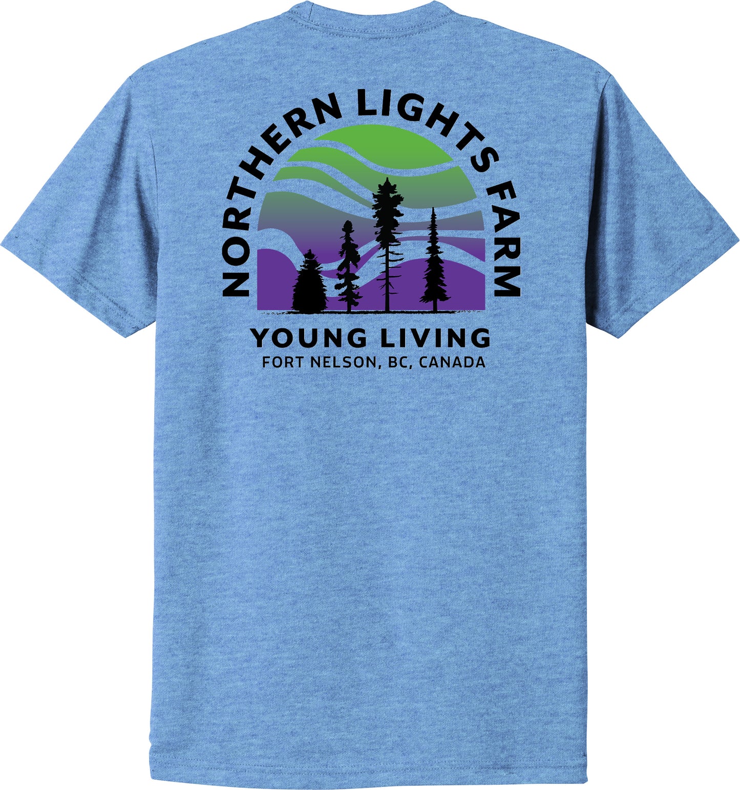 Northern Lights | Heather T-Shirts (Front & Back Logo)