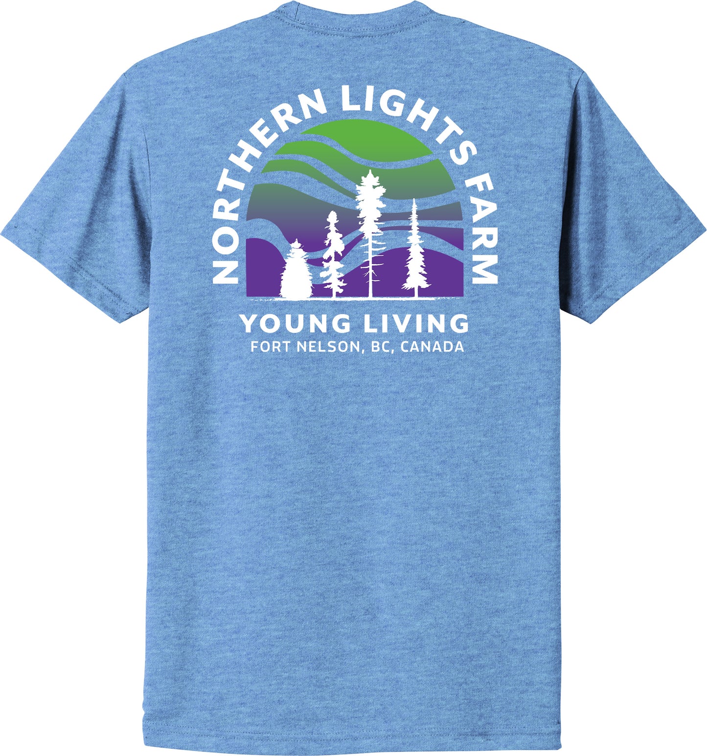 Northern Lights | Heather T-Shirts (Front & Back Logo)