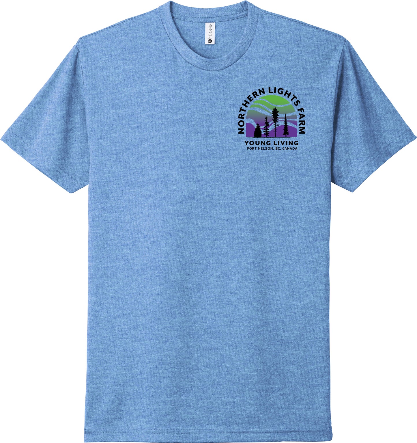 Northern Lights | Heather T-Shirts (Front & Back Logo)