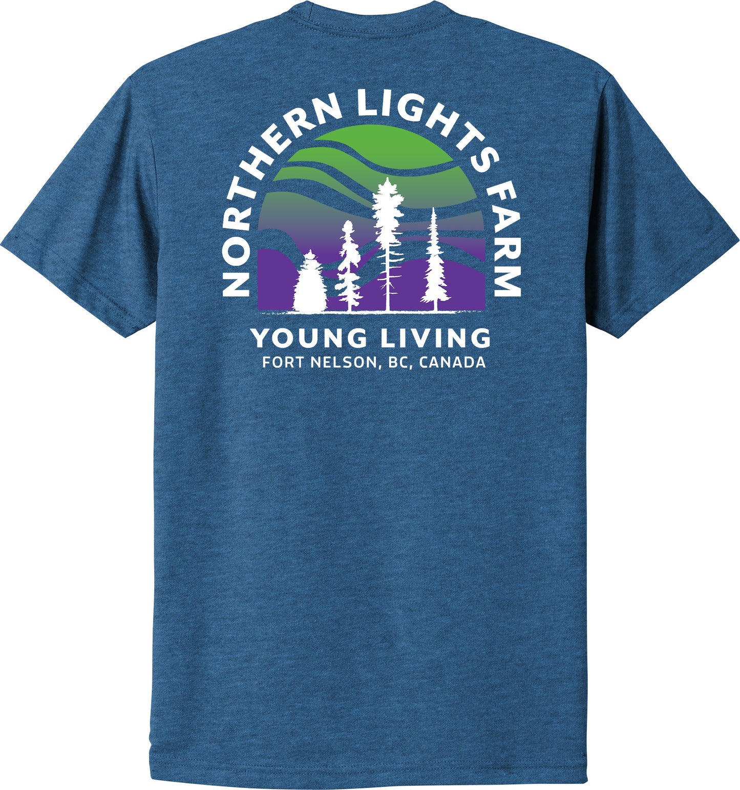 Northern Lights | Heather T-Shirts (Front & Back Logo)