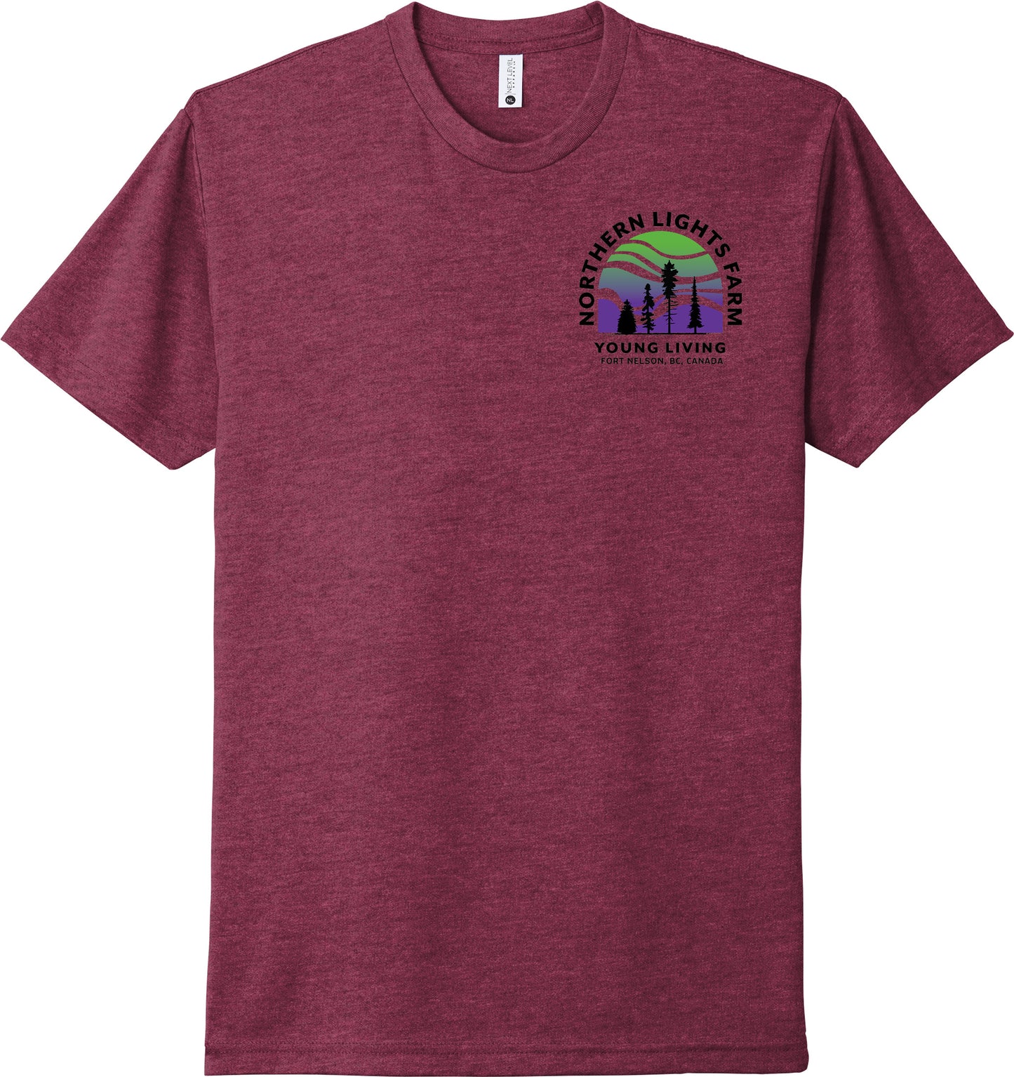 Northern Lights | Heather T-Shirts (Front & Back Logo)