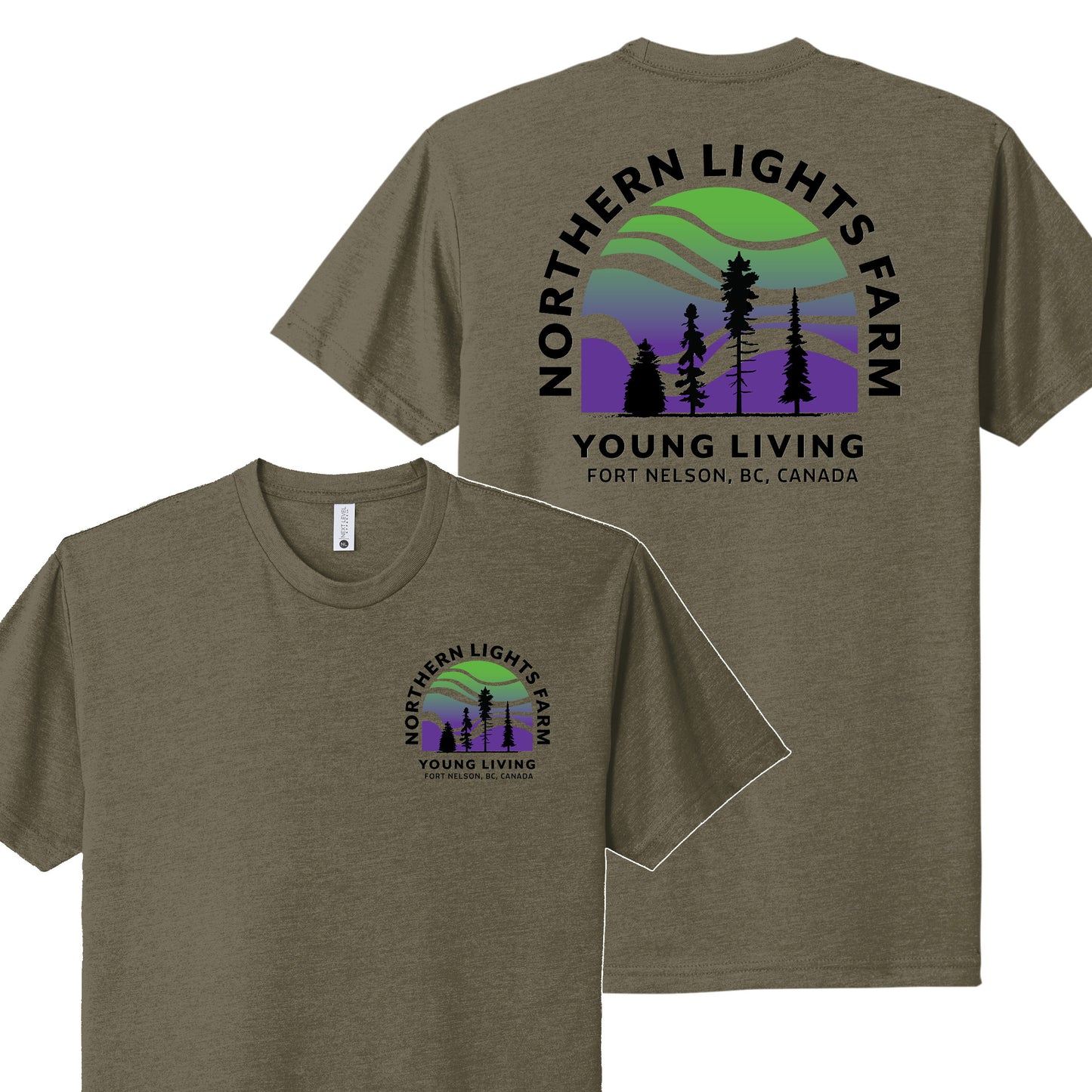 Northern Lights | T-Shirts (Front & Back Logo)