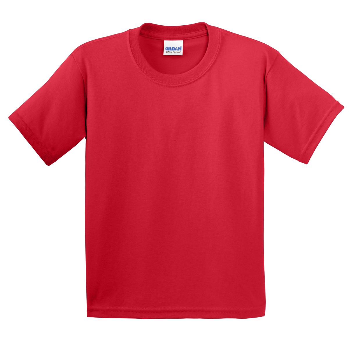 Gildan - Youth Ultra Cotton 100% US Cotton T-Shirt. 2000B