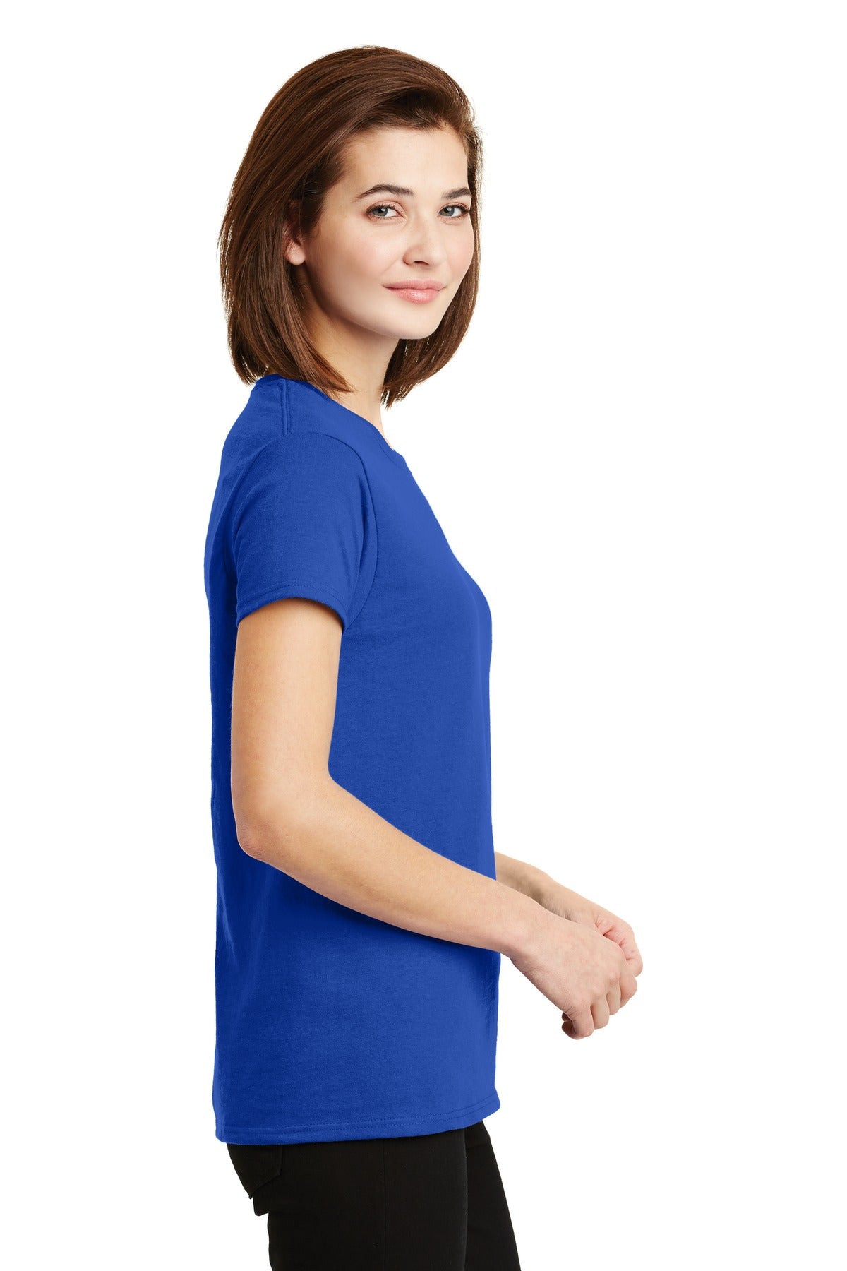 Gildan - Ladies Ultra Cotton 100% US Cotton T-Shirt. 2000L
