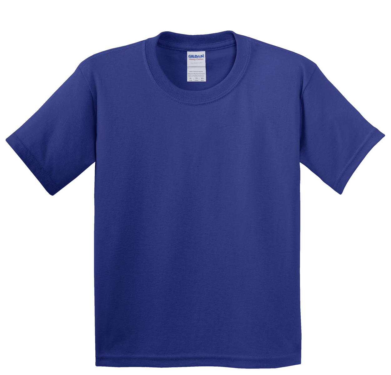 Gildan - Youth Heavy Cotton 100% Cotton T-Shirt. 5000B