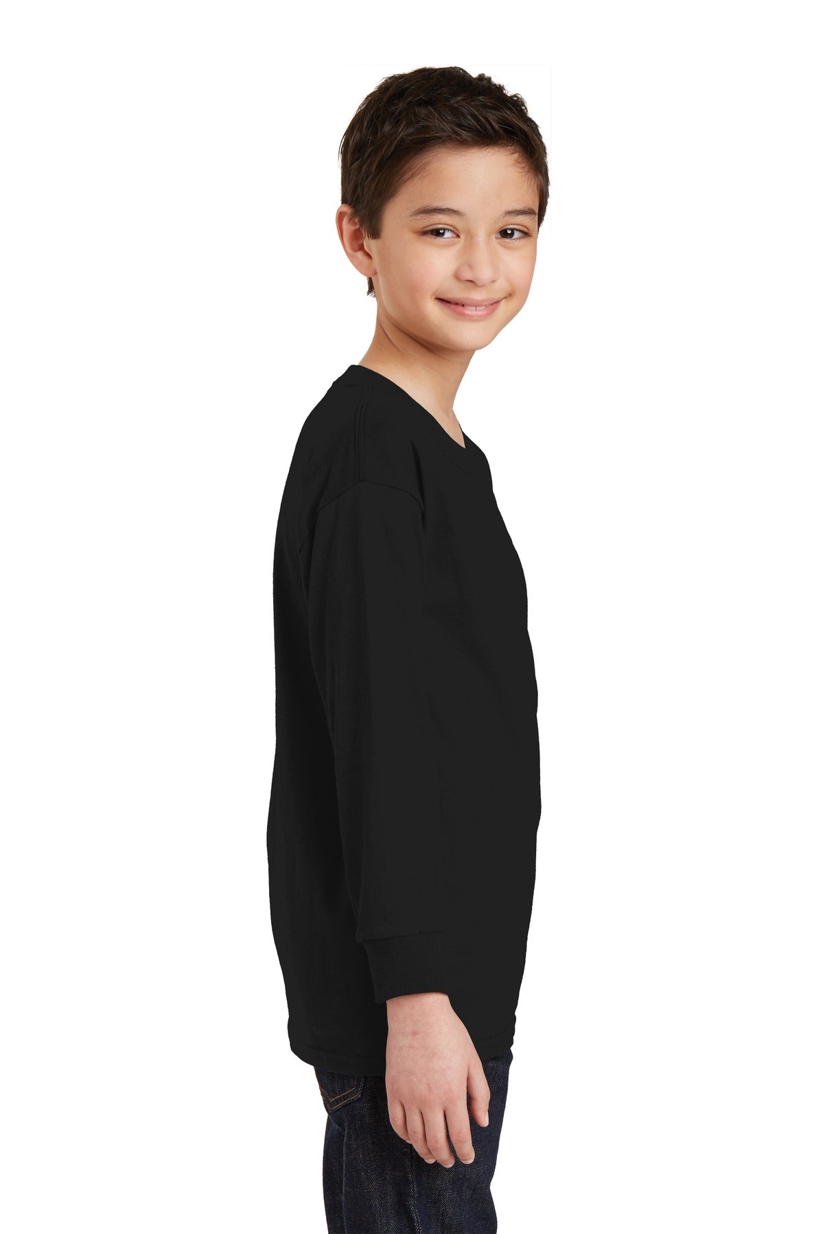 Gildan Youth Heavy Cotton 100% Cotton Long Sleeve T-Shirt. 5400B