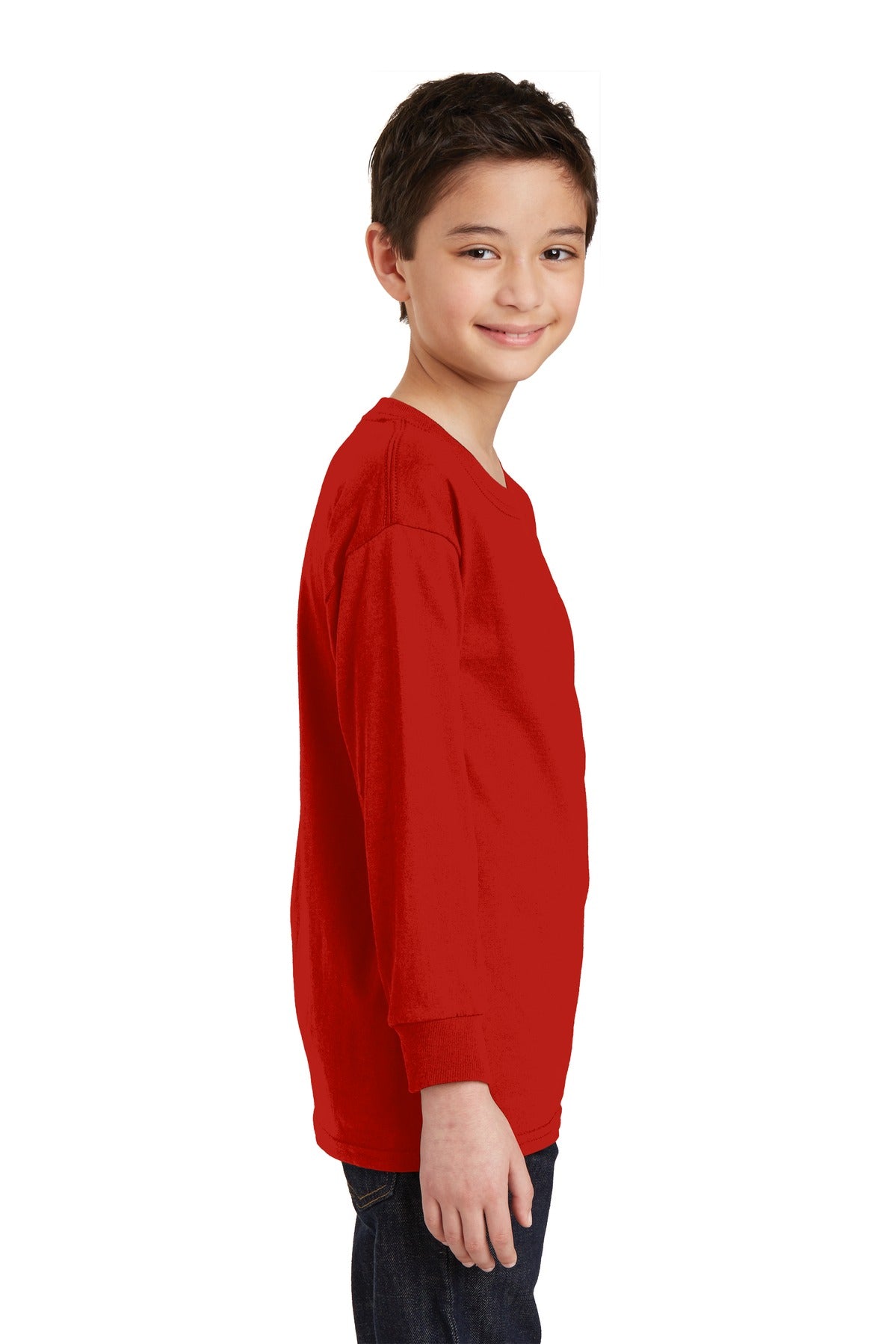 Gildan Youth Heavy Cotton 100% Cotton Long Sleeve T-Shirt. 5400B