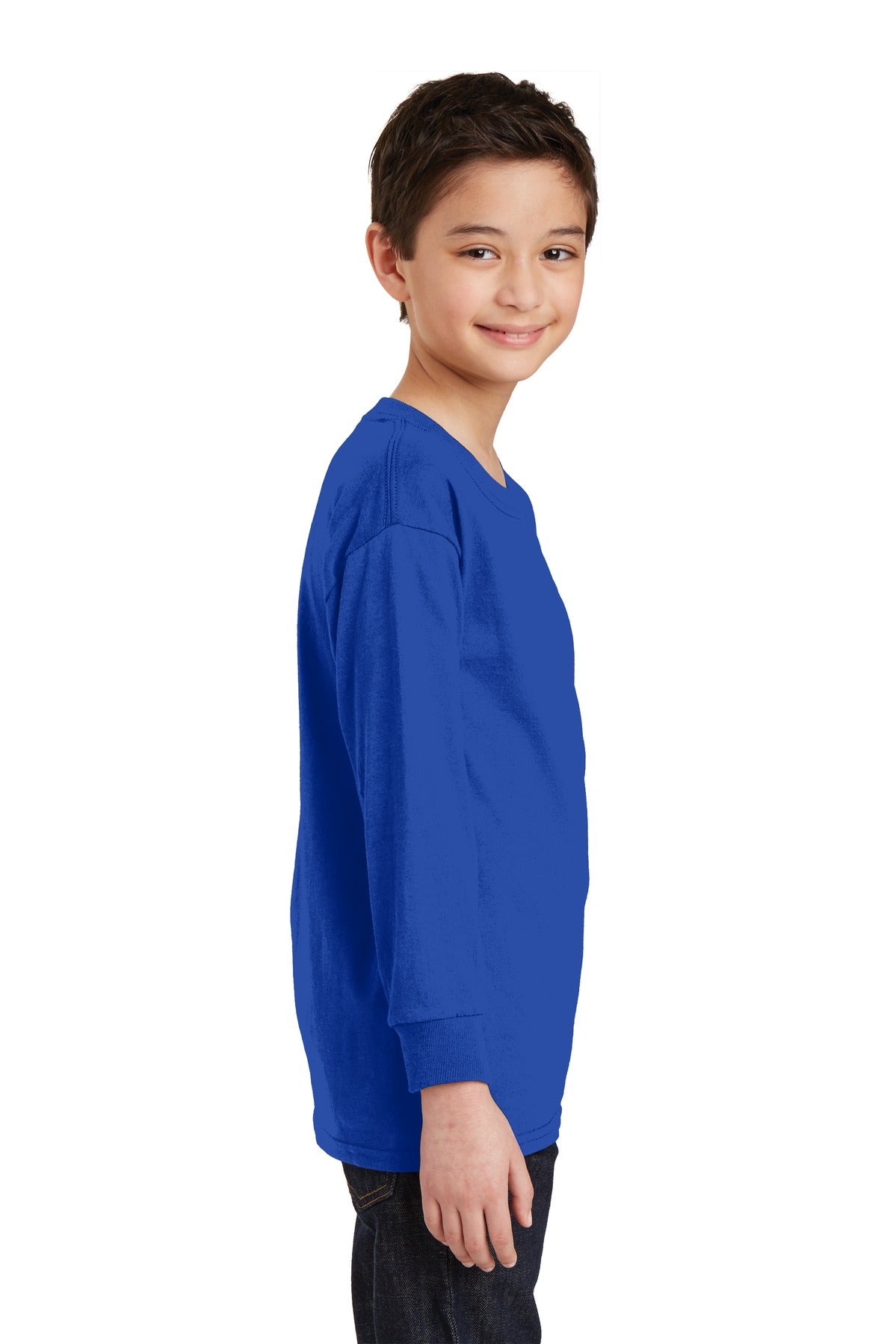 Gildan Youth Heavy Cotton 100% Cotton Long Sleeve T-Shirt. 5400B