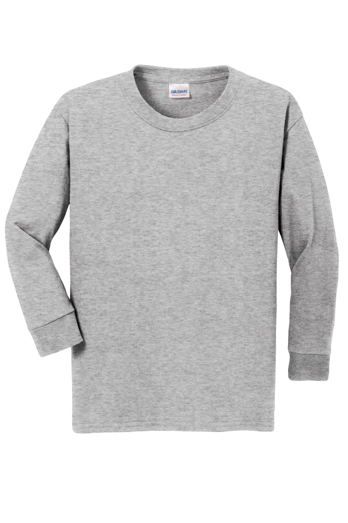 Gildan Youth Heavy Cotton 100% Cotton Long Sleeve T-Shirt. 5400B