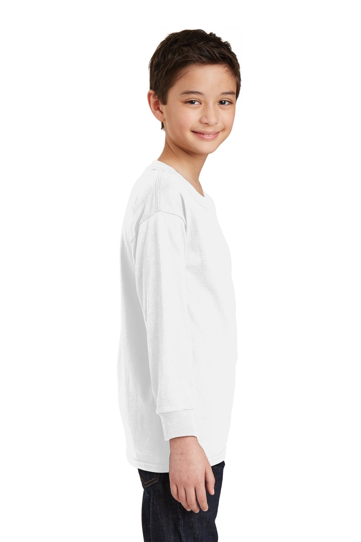 Gildan Youth Heavy Cotton 100% Cotton Long Sleeve T-Shirt. 5400B