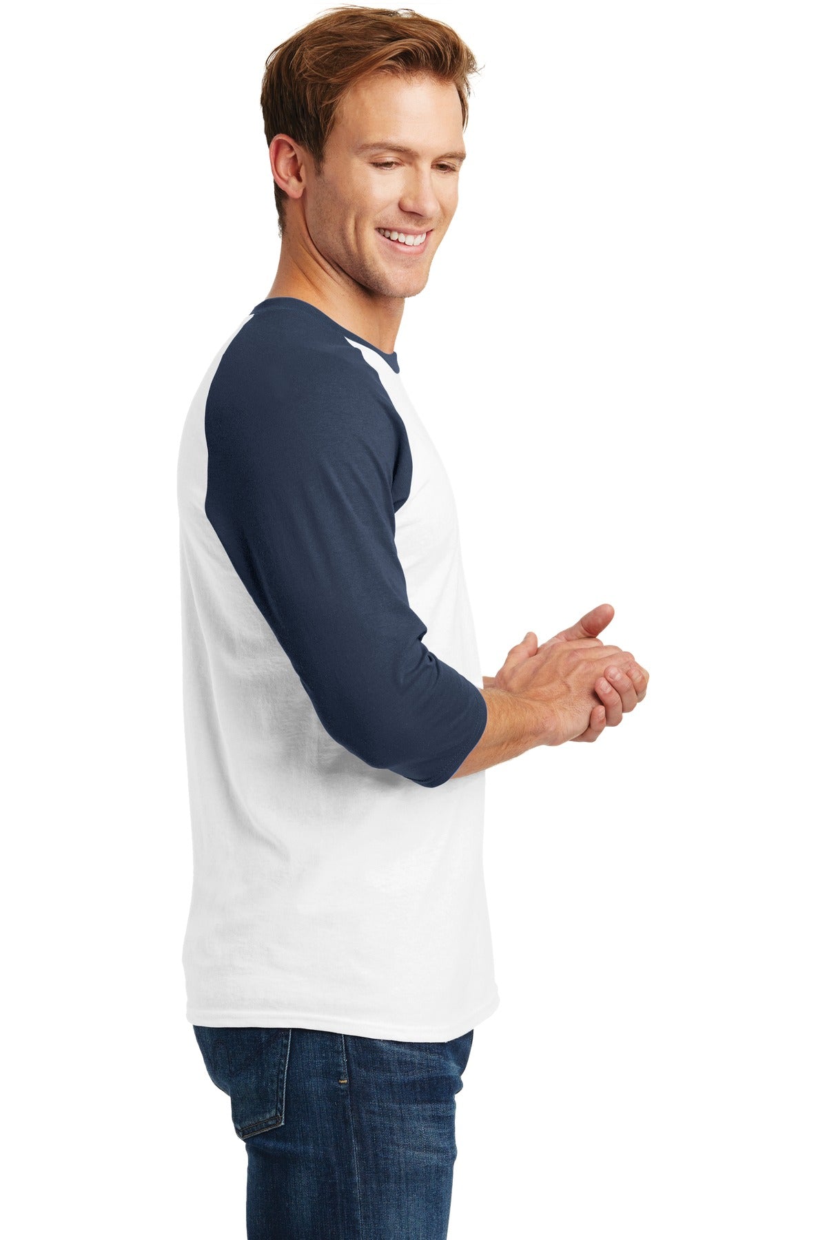 Gildan Heavy Cotton 3/4-Sleeve Raglan T-Shirt. 5700