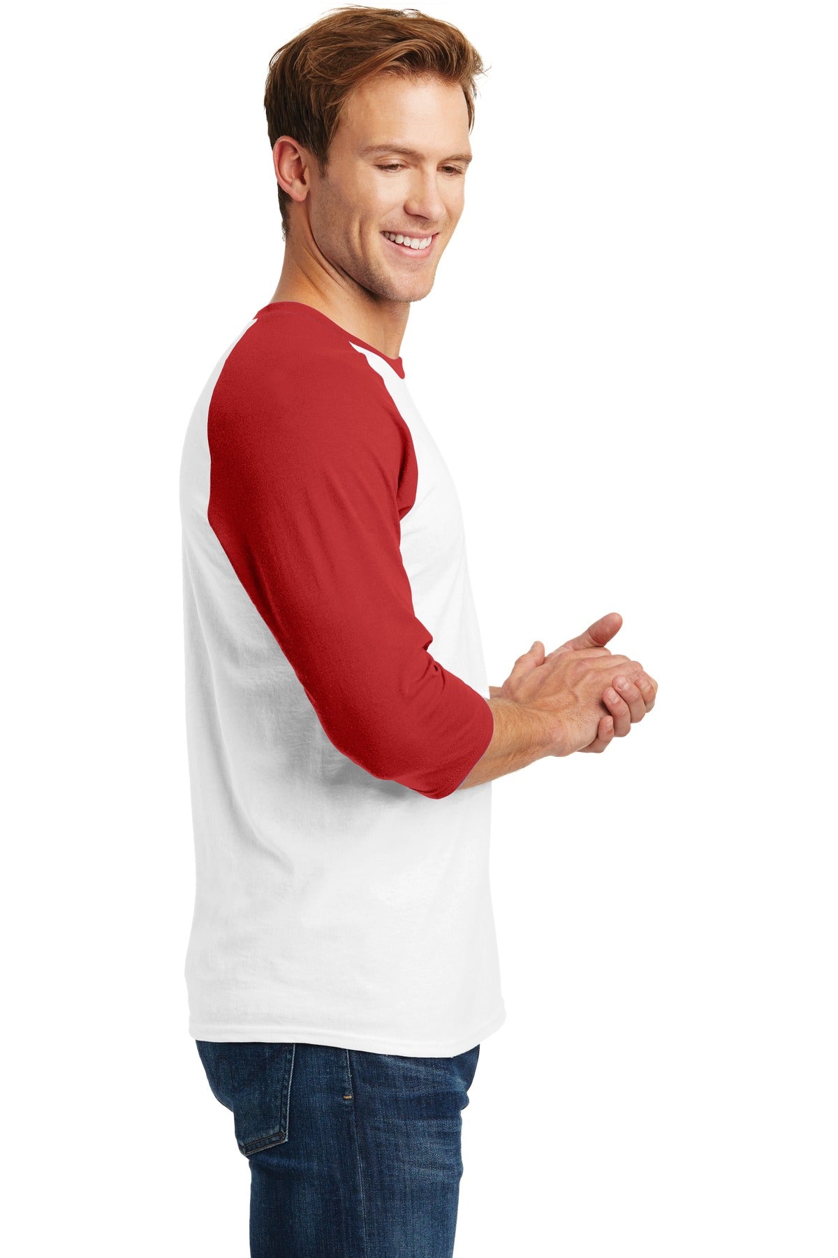 Gildan Heavy Cotton 3/4-Sleeve Raglan T-Shirt. 5700