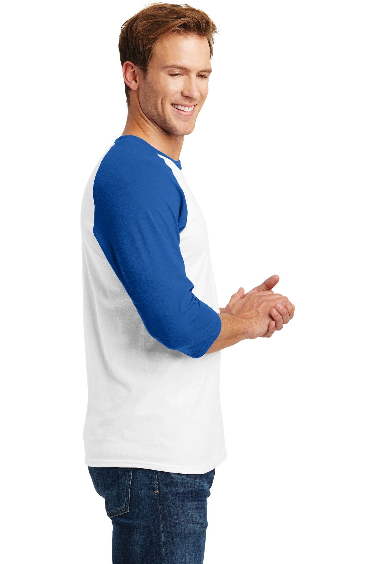 Gildan Heavy Cotton 3/4-Sleeve Raglan T-Shirt. 5700