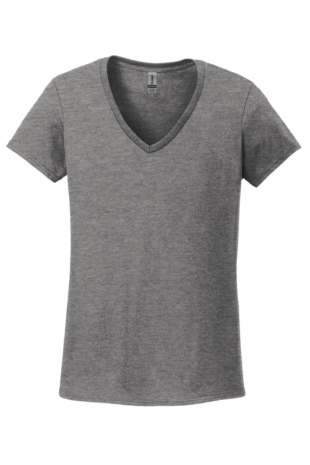 Gildan Ladies Heavy Cotton 100% Cotton V-Neck T-Shirt. 5V00L