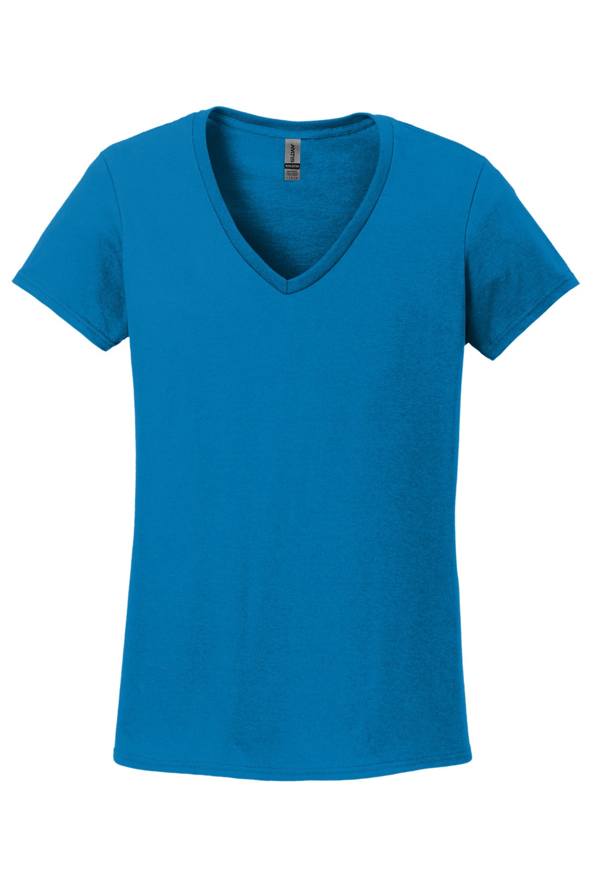 Gildan Ladies Heavy Cotton 100% Cotton V-Neck T-Shirt. 5V00L