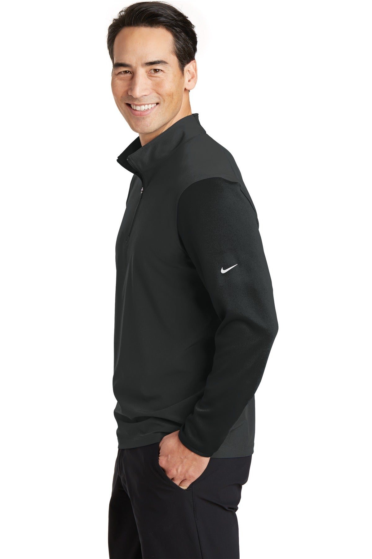 Nike Dri-FIT Fabric Mix 1/2-Zip Cover-Up. 746102