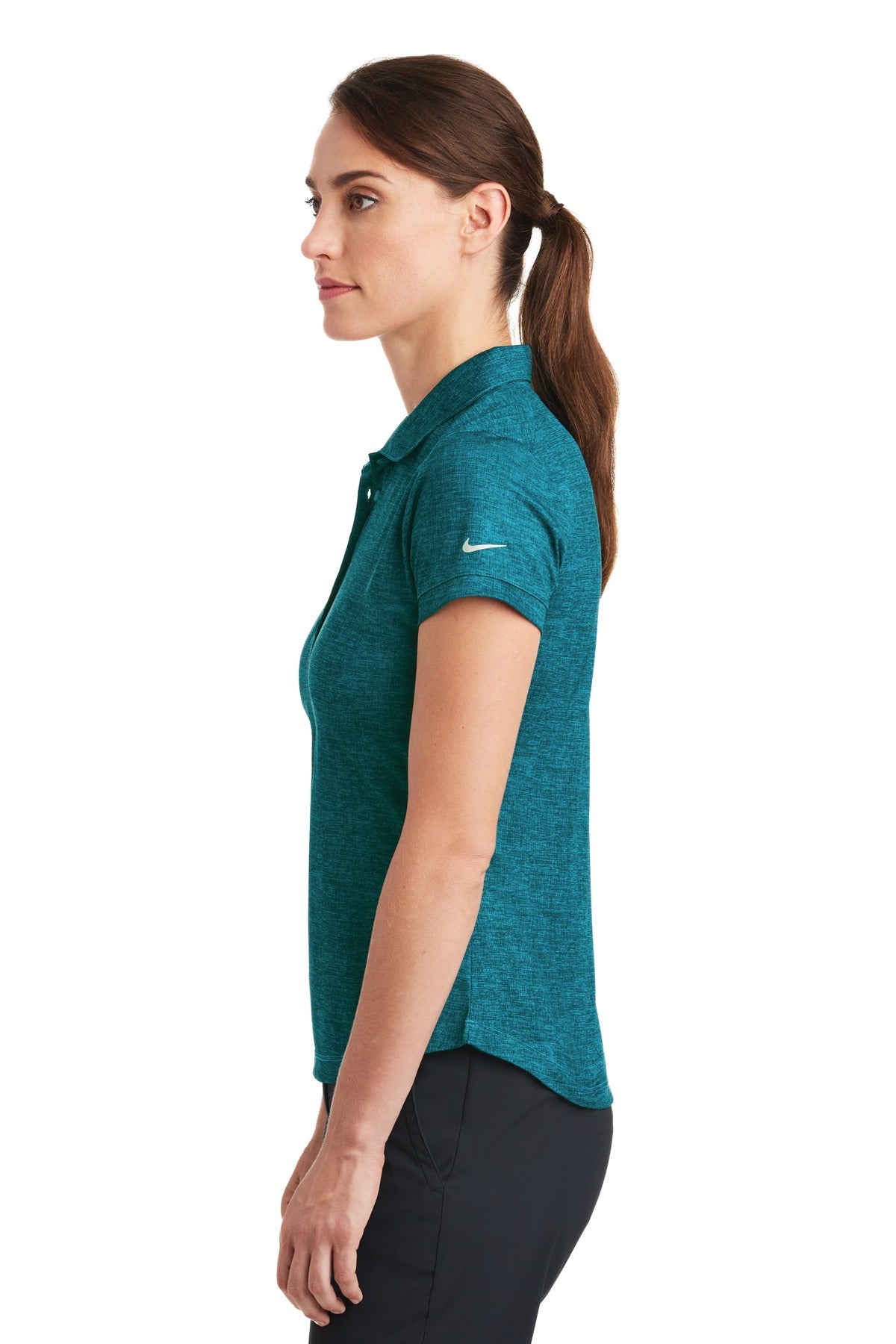 Nike Ladies Dri-FIT Crosshatch Polo. 838961