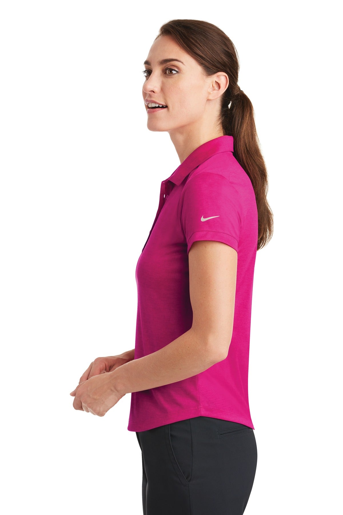 Nike Ladies Dri-FIT Crosshatch Polo. 838961