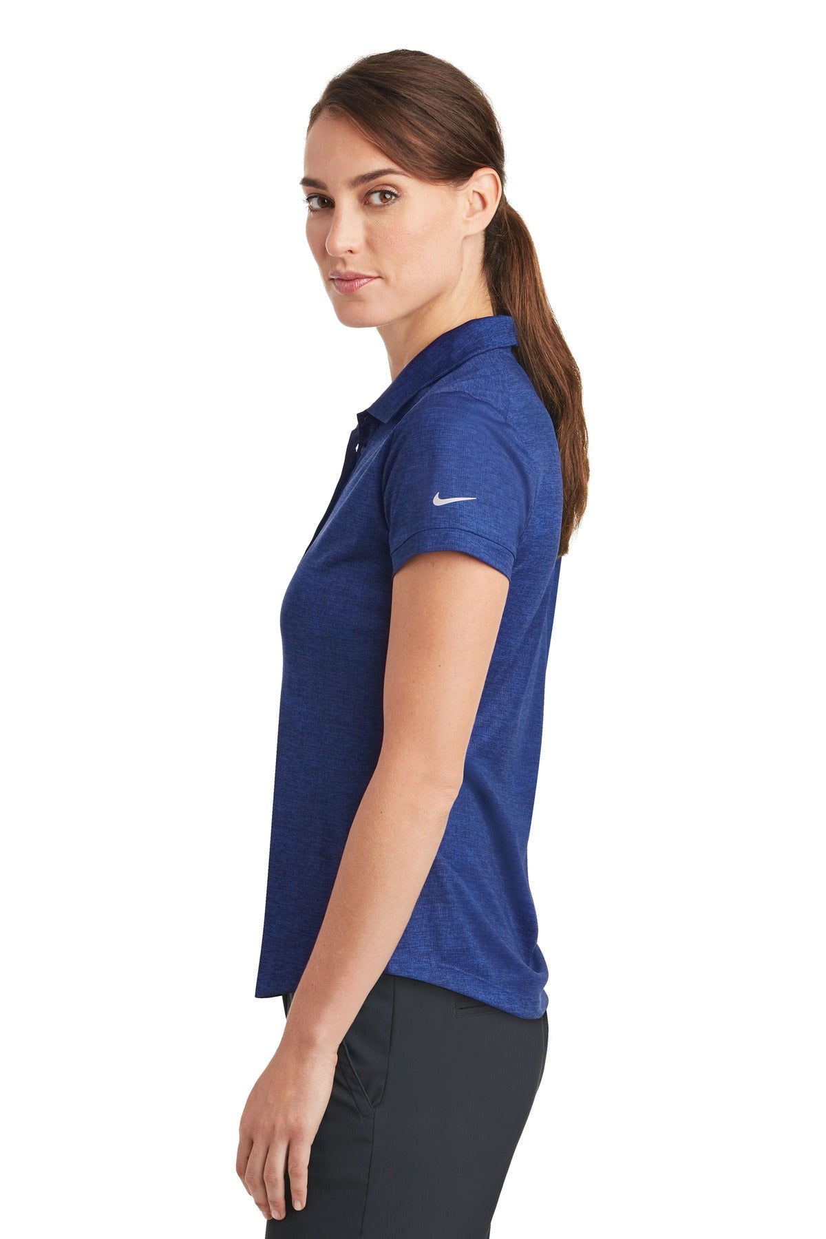 Nike Ladies Dri-FIT Crosshatch Polo. 838961