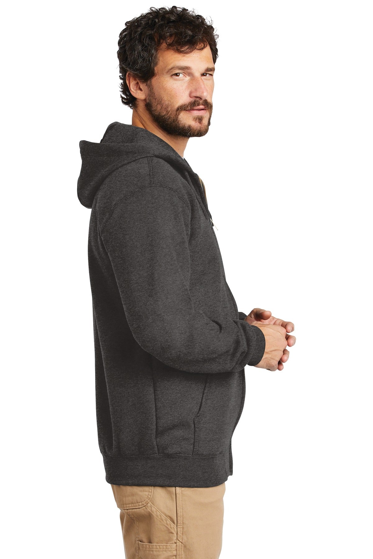 Carhartt Midweight Hooded Zip-Front Sweatshirt. CTK122