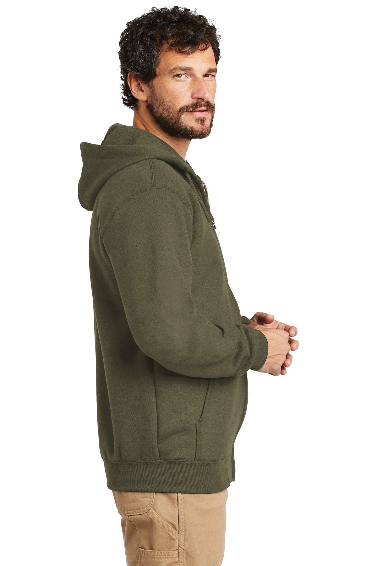 Carhartt Midweight Hooded Zip-Front Sweatshirt. CTK122