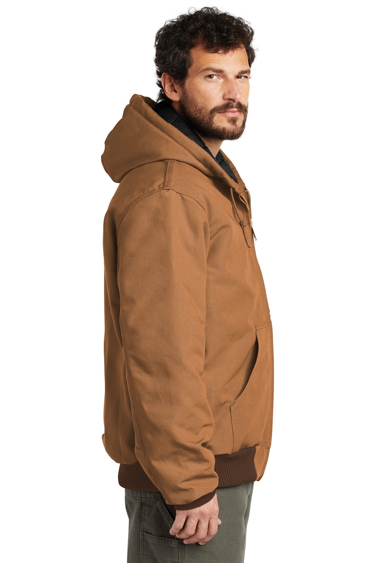 Carhartt Quilted-Flannel-Lined Duck Active Jac. CTSJ140