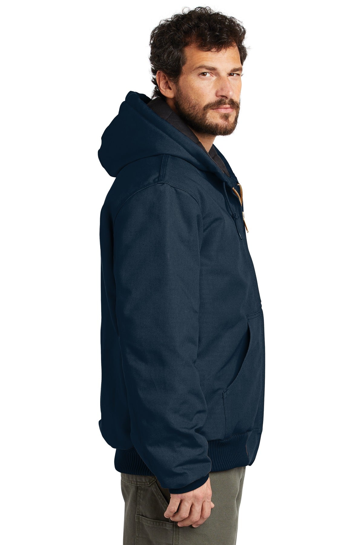Carhartt Quilted-Flannel-Lined Duck Active Jac. CTSJ140