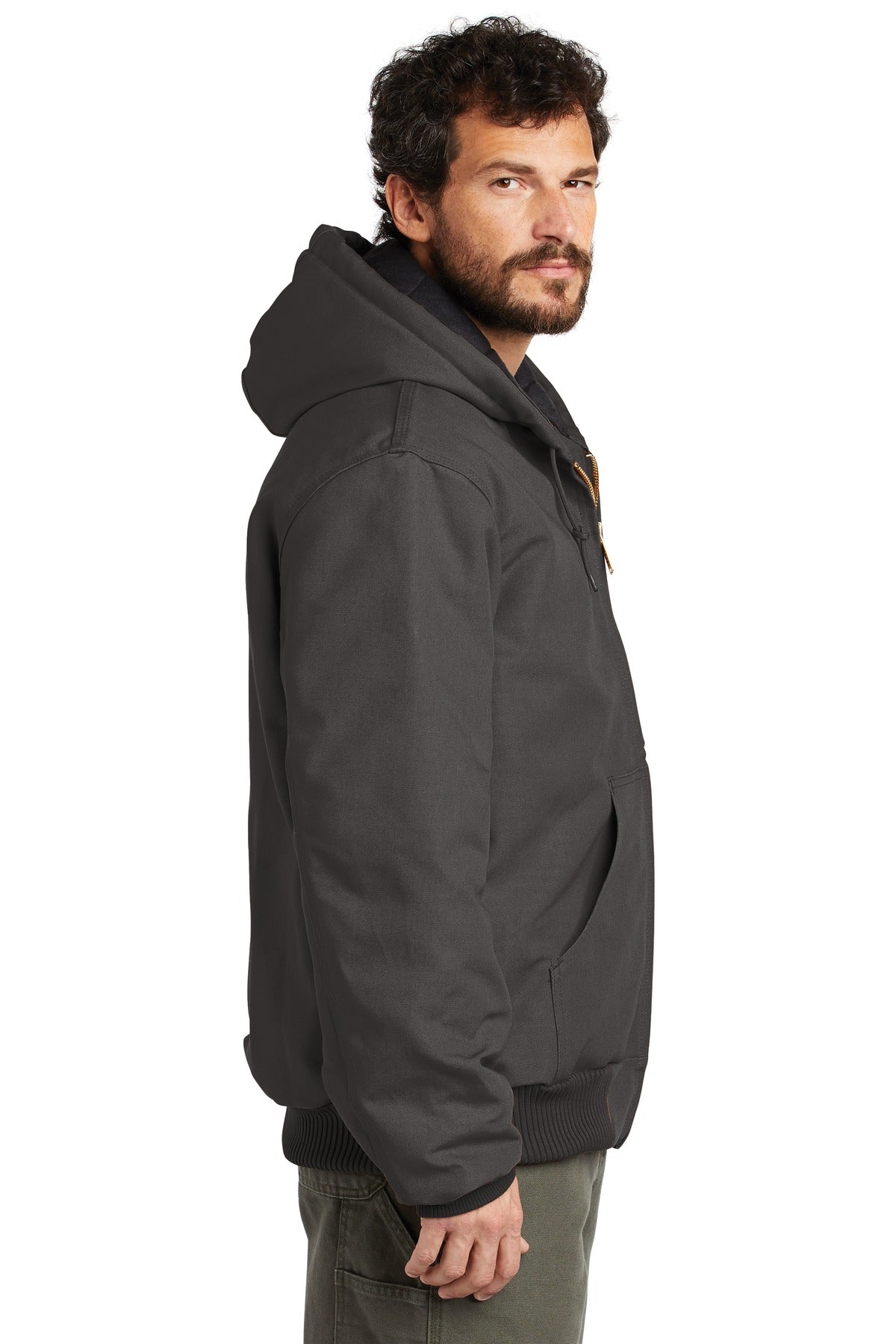 Carhartt Quilted-Flannel-Lined Duck Active Jac. CTSJ140