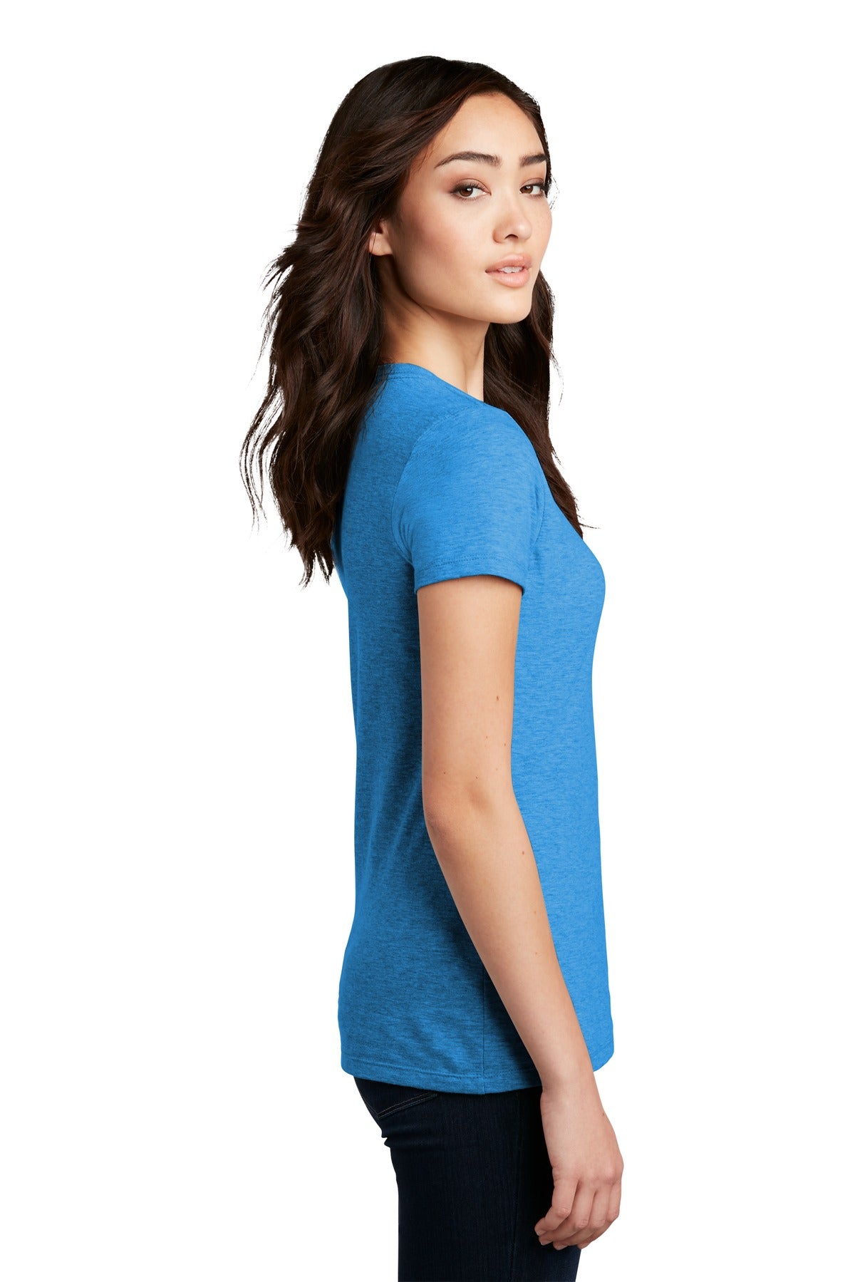 District Women's Perfect Blend CVC Tee. DM108L
