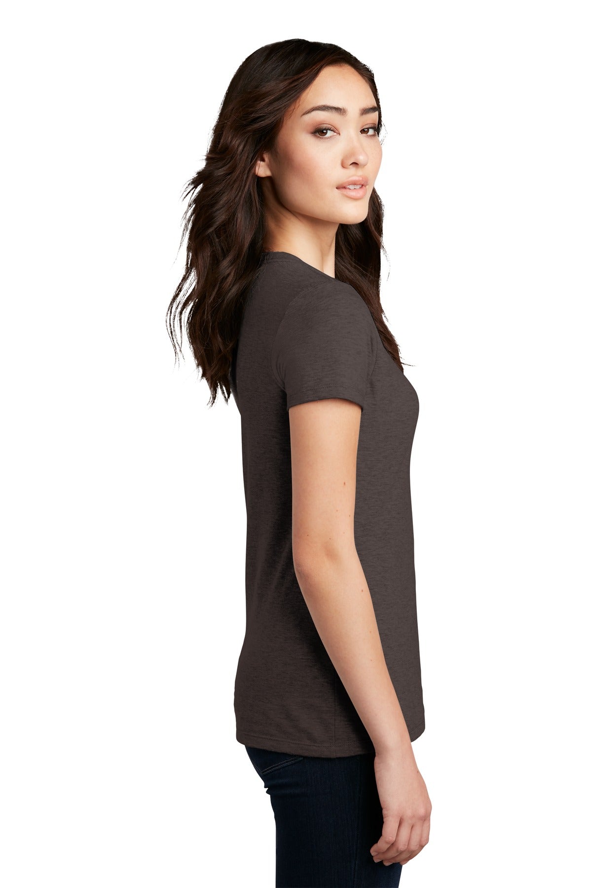 District Women's Perfect Blend CVC Tee. DM108L
