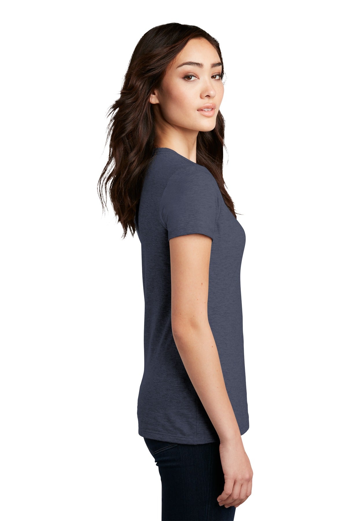 District Women's Perfect Blend CVC Tee. DM108L