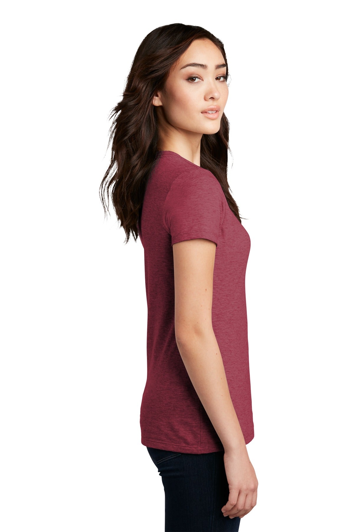 District Women's Perfect Blend CVC Tee. DM108L