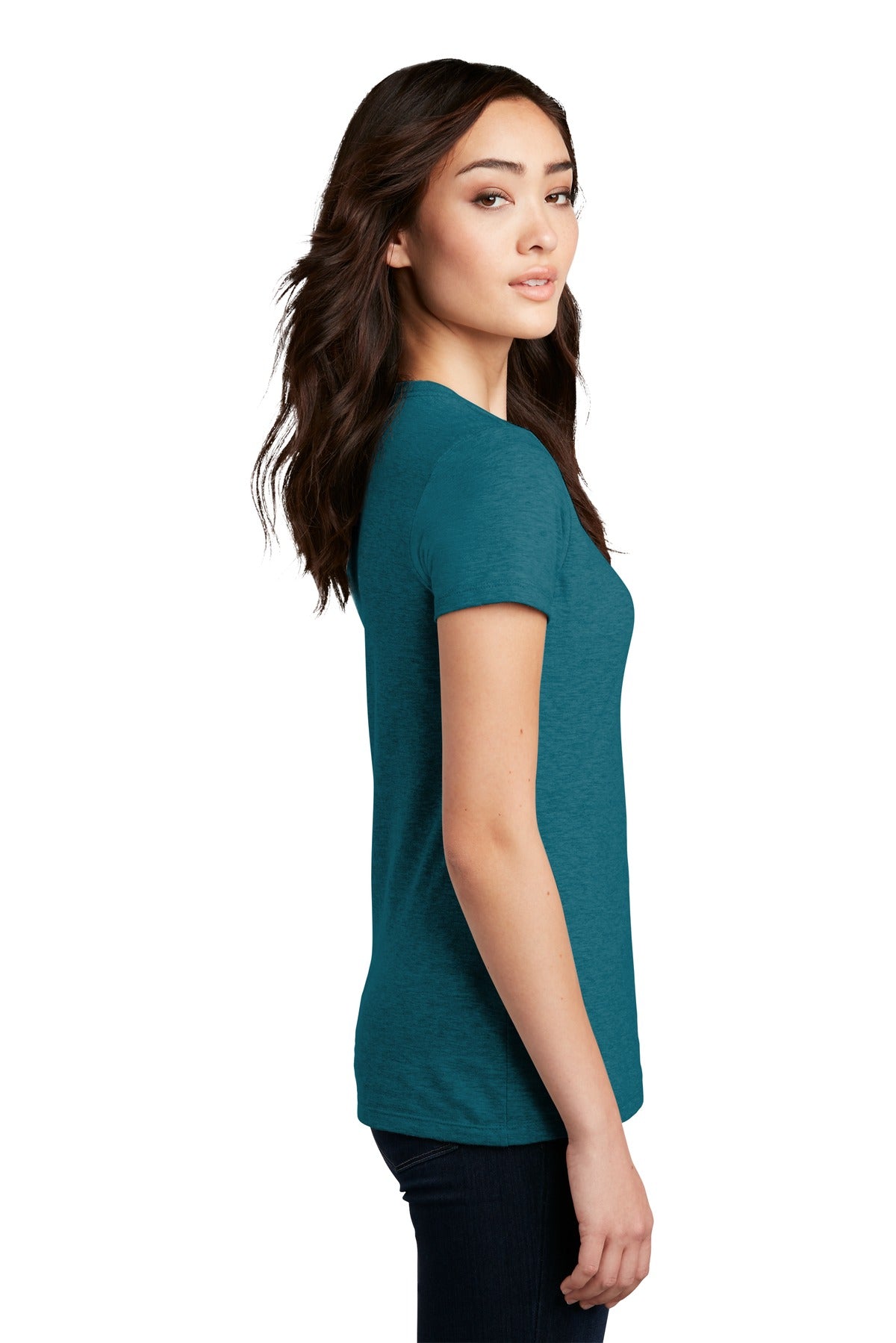 District Women's Perfect Blend CVC Tee. DM108L