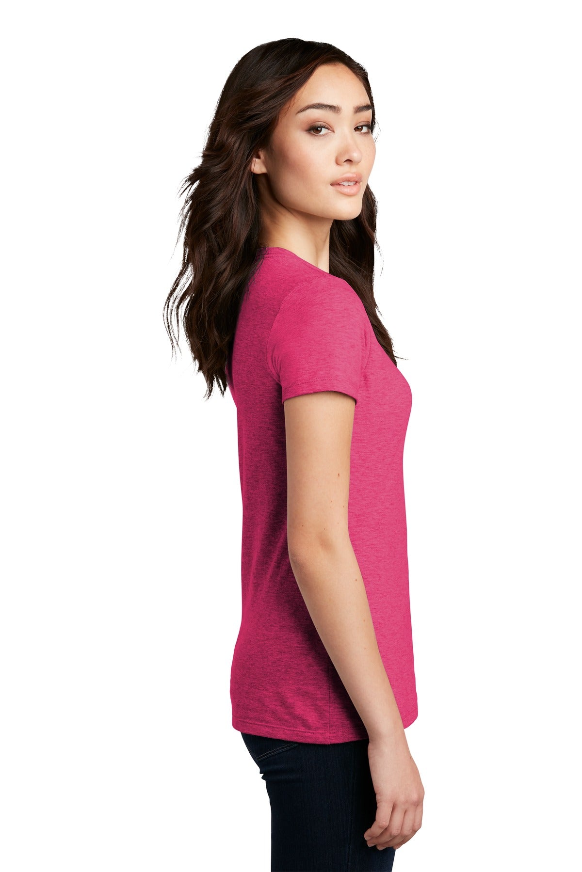 District Women's Perfect Blend CVC Tee. DM108L