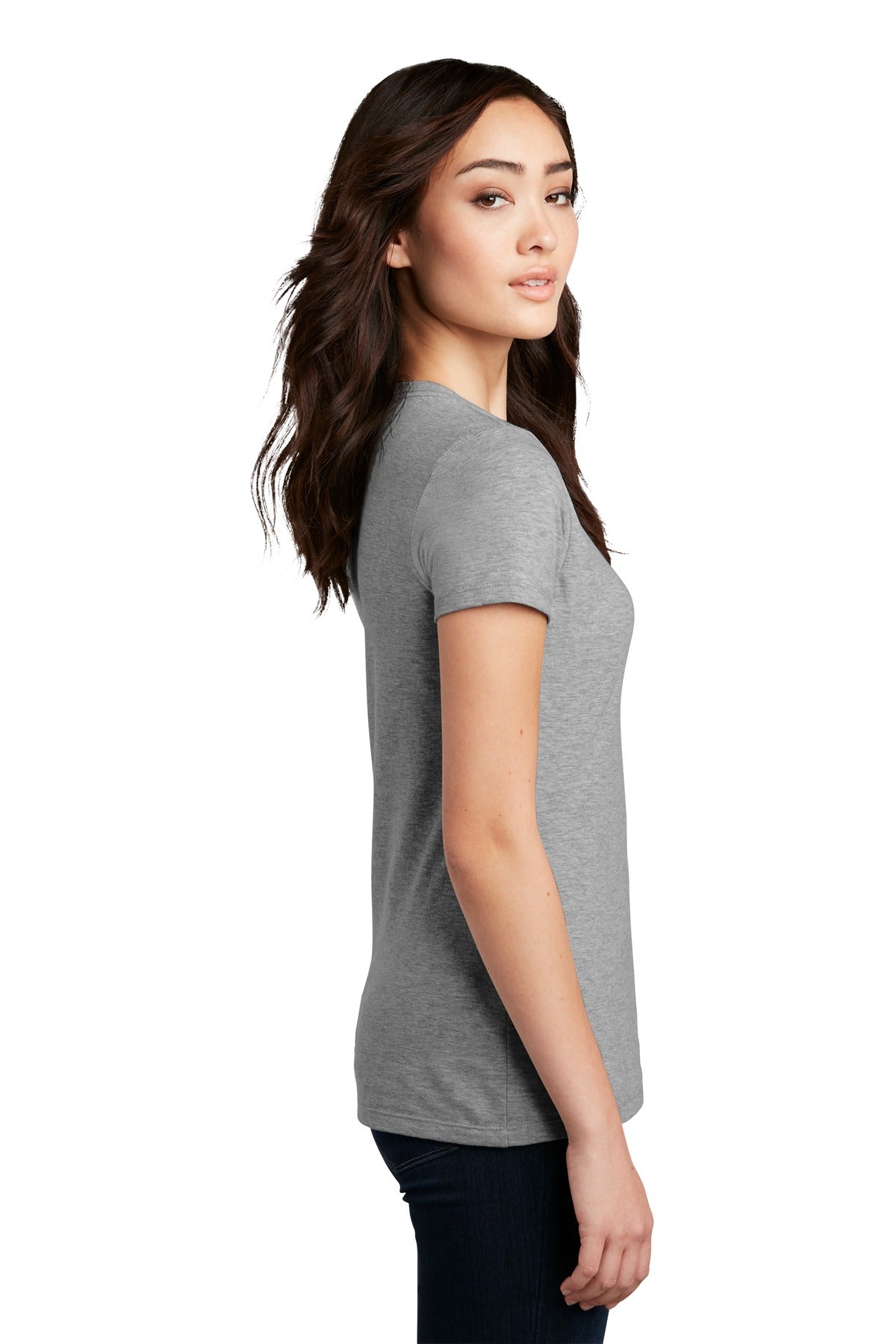 District Women's Perfect Blend CVC Tee. DM108L
