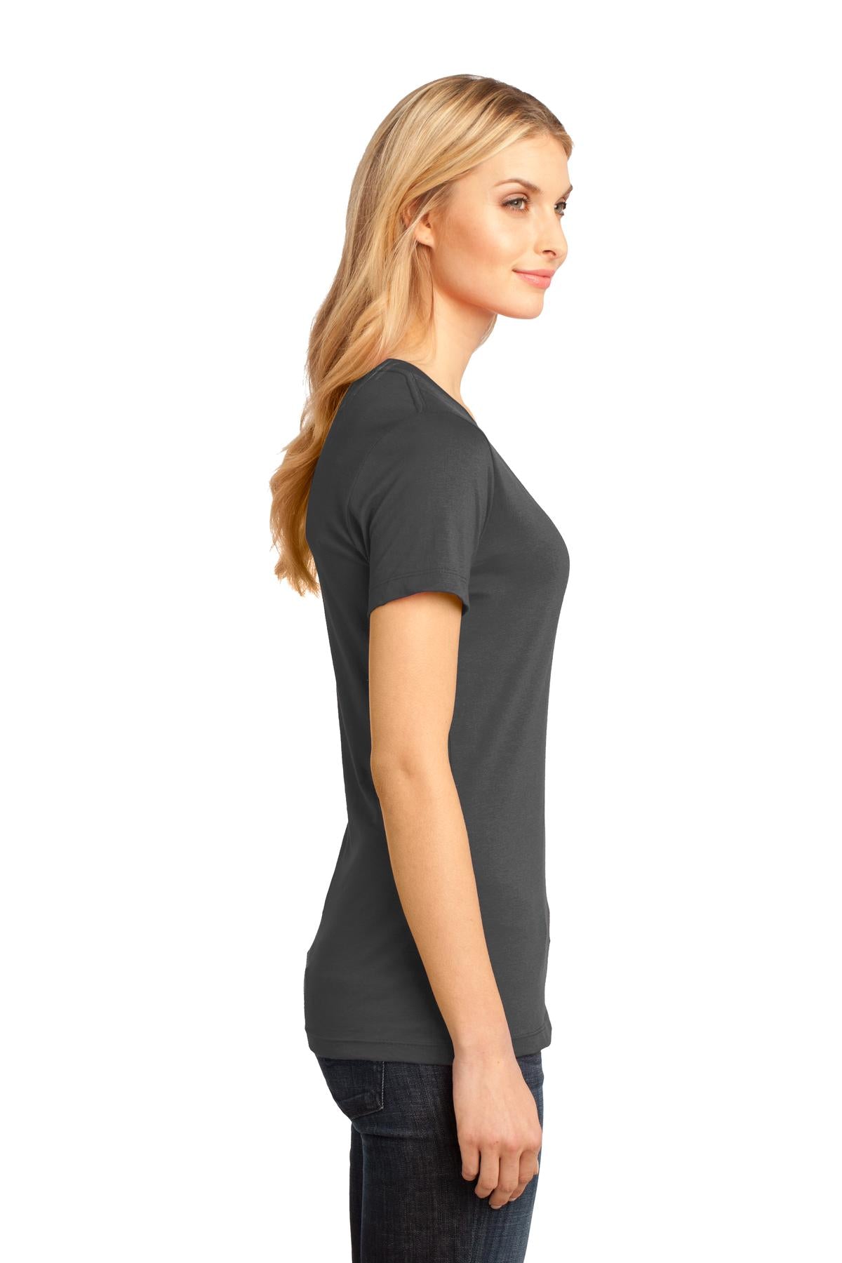 District - Women's Perfect Weight V-Neck Tee. DM1170L